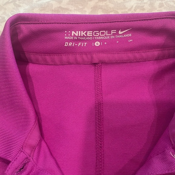 NIKE Golf Dri Fit purple polo tee - Picture 2 of 2